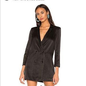 Revolve Satin Blazer Dress